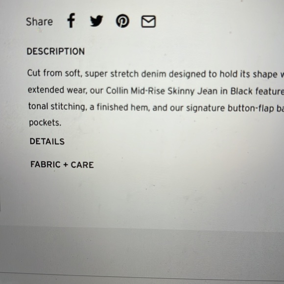 Hudson Black Jeans - Picture 8 of 8